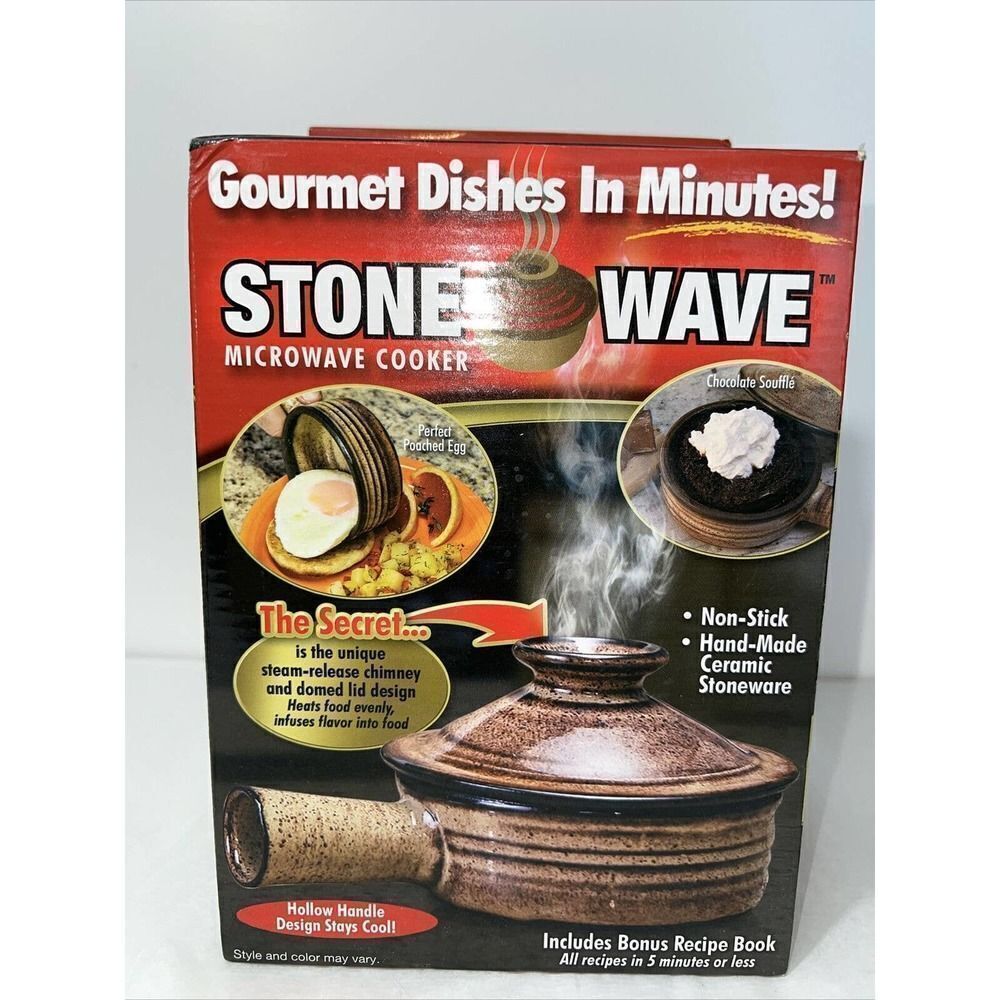 New Stone Wave Microwave Cooker As seen on TV NIB Open